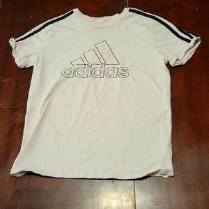 White with black stripes adidas